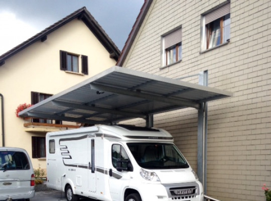 Referenz CH-4655 Stüsslingen, Carport, Freitragend, Trapezblech von Welcomp