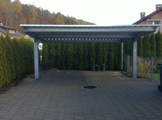 Referenz CH-8200 Schaffhausen, Carport, Freitragend, Trapezblech von Welcomp