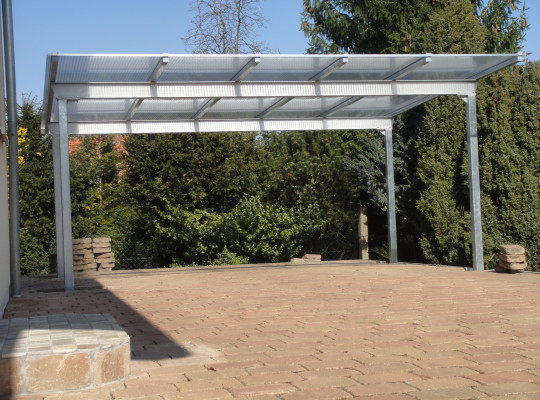 Referenz D-38526 Seershausen, Carport, Pultdach, Acryl / Polycarbonat von Welcomp