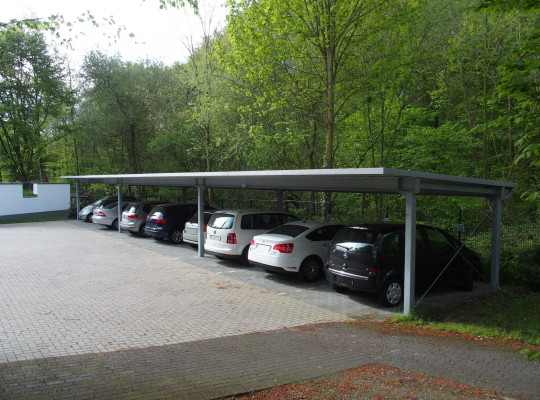 Referenz D-40721 Hilden, Reihenanlage, Pultdach, Trapezblech von Welcomp