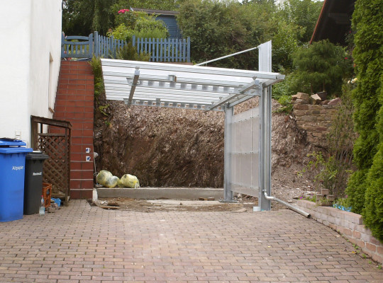Referenz D-63808 Haibach, Carport, Freitragend, Acryl / Polycarbonat von Welcomp