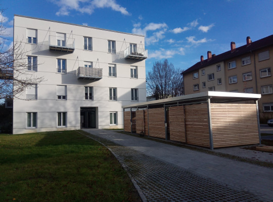 Referenz D-67346 Speyer, Gerätehaus, Pultdach, Trapezblech von Welcomp