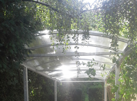 Referenz D-68165 Mannheim, Carport, Bogendach, Acryl / Polycarbonat von Welcomp