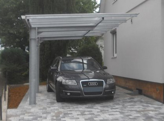 Referenz D-74211 Leingarten, Carport, Freitragend, Acryl / Polycarbonat von Welcomp