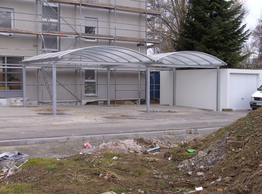 Referenz D-76669 Bad Schönborn OT Mingolsheim, Carport, Bogendach, Acryl / Polycarbonat von Welcomp