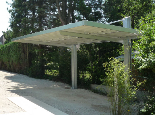 Referenz D-81827 München, Carport, Freitragend, Trapezblech von Welcomp