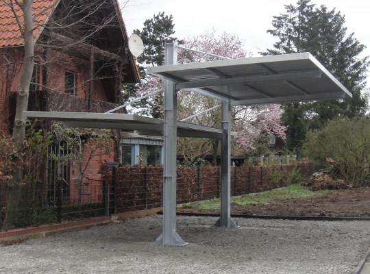 Referenz D-59269 Beckum, Carport, Freitragend, Trapezblech von Welcomp