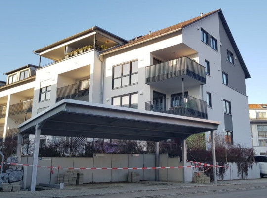 Referenz D-88161 Lindenberg, Carport, Pultdach, Trapezblech von Welcomp