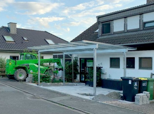 Referenz D-34292 Ahnatal, Carport, Pultdach, Glas von Welcomp