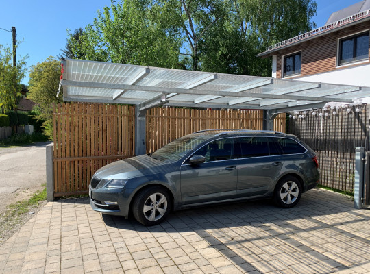 Referenz D-86919 Utting, Carport, Freitragend, Acryl / Polycarbonat von Welcomp