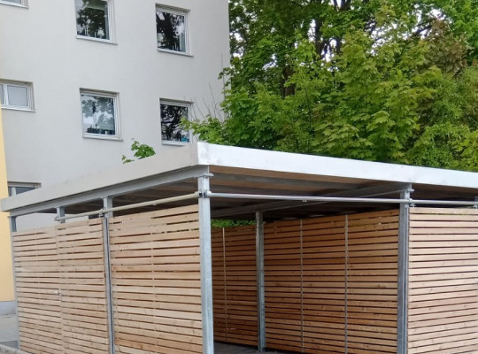 Referenz D-86316 Friedberg, Fahrradhaus, Gründach, Gründach von Welcomp