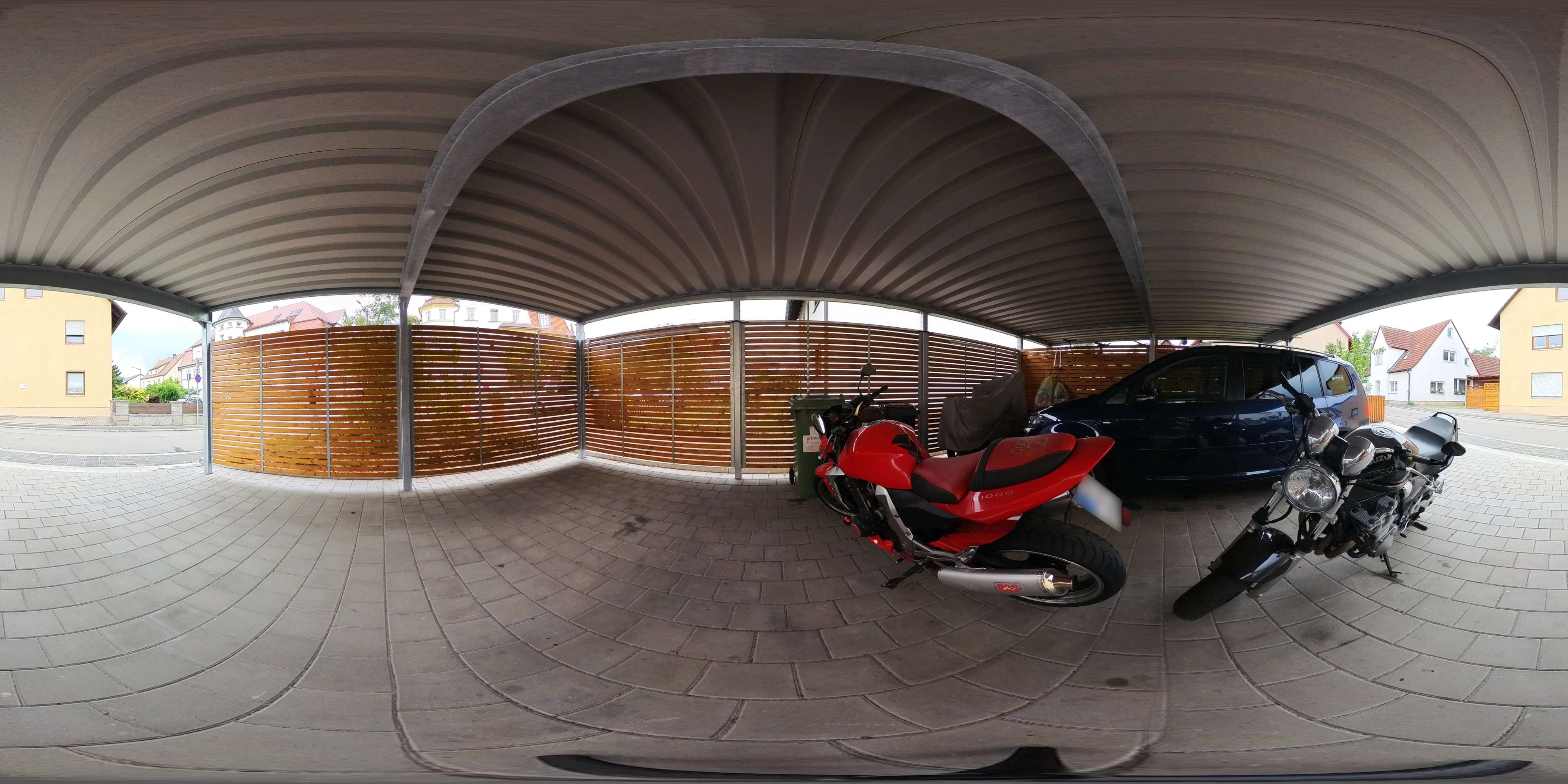 Interaktives Carport-Panorama