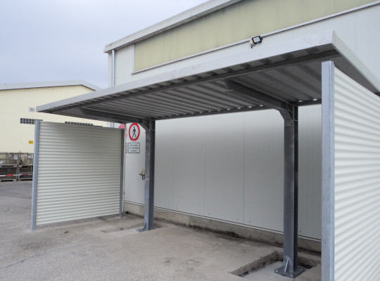 Referenz D-70439 Stuttgart, Carport, Pultdach, Trapezblech von Welcomp