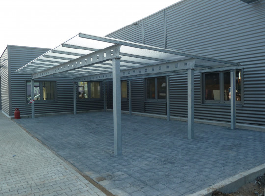 Referenz D-32545 Bad Oeynhausen, Carport, Pultdach, Acryl / Polycarbonat von Welcomp