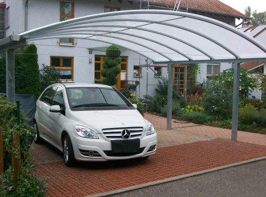 Referenz D-75045 Walzbachtal, Carport, Bogendach, Acryl / Polycarbonat von Welcomp