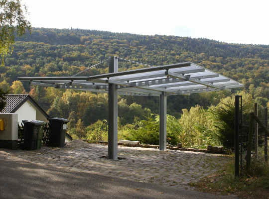 Referenz D-76829 Leinsweiler/Pfalz, Carport, Freitragend, Acryl / Polycarbonat von Welcomp