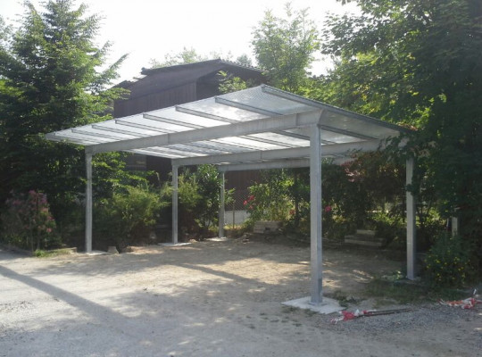 Referenz D-78315 Radolfszell-Rickelshausen, Carport, Pultdach, Acryl / Polycarbonat von Welcomp