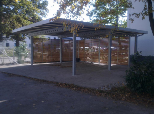 Referenz D-85591 Vaterstetten, Carport, Gründach, Gründach, Holz von Welcomp