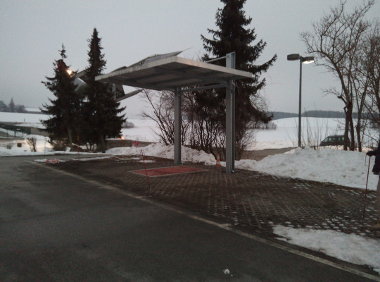 Referenz D-87490 Haldenwang, Carport, Freitragend, Trapezblech von Welcomp